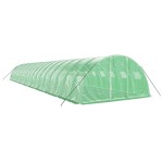 vidaXL Seră cu cadru din oțel, verde, 72 m², 18x4x2 m vidaXL Seră cu cadru din oțel, verde, 72 m², 18x4x2 m