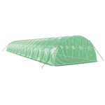vidaXL Seră cu cadru din oțel, verde, 72 m², 18x4x2 m vidaXL Seră cu cadru din oțel, verde, 72 m², 18x4x2 m