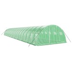 vidaXL Seră cu cadru din oțel, verde, 80 m², 20x4x2 m vidaXL Seră cu cadru din oțel, verde, 80 m², 20x4x2 m