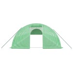 vidaXL Seră cu cadru din oțel, verde, 80 m², 20x4x2 m vidaXL Seră cu cadru din oțel, verde, 80 m², 20x4x2 m