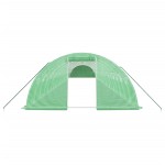 vidaXL Seră cu cadru din oțel, verde, 88 m², 22x4x2 m vidaXL Seră cu cadru din oțel, verde, 88 m², 22x4x2 m