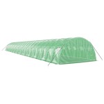 vidaXL Seră cu cadru din oțel, verde, 96 m², 24x4x2 m vidaXL Seră cu cadru din oțel, verde, 96 m², 24x4x2 m