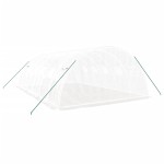 vidaXL Seră cu cadru din oțel, alb, 24 m², 6x4x2 m vidaXL Seră cu cadru din oțel, alb, 24 m², 6x4x2 m