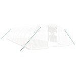 vidaXL Seră cu cadru din oțel, alb, 40 m², 10x4x2 m vidaXL Seră cu cadru din oțel, alb, 40 m², 10x4x2 m