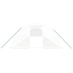 vidaXL Seră cu cadru din oțel, alb, 48 m², 12x4x2 m vidaXL Seră cu cadru din oțel, alb, 48 m², 12x4x2 m
