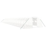 vidaXL Seră cu cadru din oțel, alb, 96 m², 24x4x2 m vidaXL Seră cu cadru din oțel, alb, 96 m², 24x4x2 m