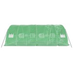 vidaXL Seră cu cadru din oțel, verde, 30 m², 6x5x2,3 m vidaXL Seră cu cadru din oțel, verde, 30 m², 6x5x2,3 m