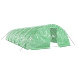 vidaXL Seră cu cadru din oțel, verde, 60 m², 12x5x2,3 m