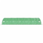 vidaXL Seră cu cadru din oțel, verde, 60 m², 12x5x2,3 m