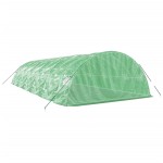 vidaXL Seră cu cadru din oțel, verde, 60 m², 12x5x2,3 m