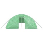 vidaXL Seră cu cadru din oțel, verde, 70 m², 14x5x2,3 m vidaXL Seră cu cadru din oțel, verde, 70 m², 14x5x2,3 m