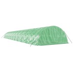 vidaXL Seră cu cadru din oțel, verde, 120 m², 24x5x2,3 m vidaXL Seră cu cadru din oțel, verde, 120 m², 24x5x2,3 m