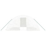 vidaXL Seră cu cadru din oțel, alb, 20 m², 5x4x2,3 m vidaXL Seră cu cadru din oțel, alb, 20 m², 5x4x2,3 m