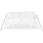 vidaXL Seră cu cadru din oțel, alb, 20 m², 5x4x2,3 m vidaXL Seră cu cadru din oțel, alb, 20 m², 5x4x2,3 m