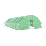 vidaXL Seră cu cadru din oțel, verde, 72 m², 12x6x2,85 m vidaXL Seră cu cadru din oțel, verde, 72 m², 12x6x2,85 m
