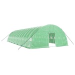 vidaXL Seră cu cadru din oțel, verde, 84 m², 14x6x2,85 m vidaXL Seră cu cadru din oțel, verde, 84 m², 14x6x2,85 m
