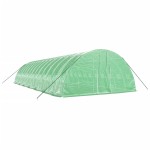 vidaXL Seră cu cadru din oțel, verde, 84 m², 14x6x2,85 m vidaXL Seră cu cadru din oțel, verde, 84 m², 14x6x2,85 m