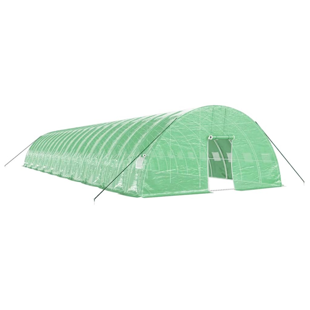 vidaXL Seră cu cadru din oțel, verde, 120 m², 20x6x2,85 m