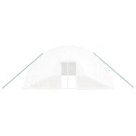 vidaXL Seră cu cadru din oțel, alb, 96 m², 16x6x2,85 m vidaXL Seră cu cadru din oțel, alb, 96 m², 16x6x2,85 m