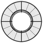 vidaXL Bancă circulară de copac, negru, Ø137 cm, oțel vidaXL Bancă circulară de copac, negru, Ø137 cm, oțel