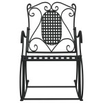 vidaXL Bancă balansoar, negru, 84 cm, oțel vidaXL Bancă balansoar, negru, 84 cm, oțel