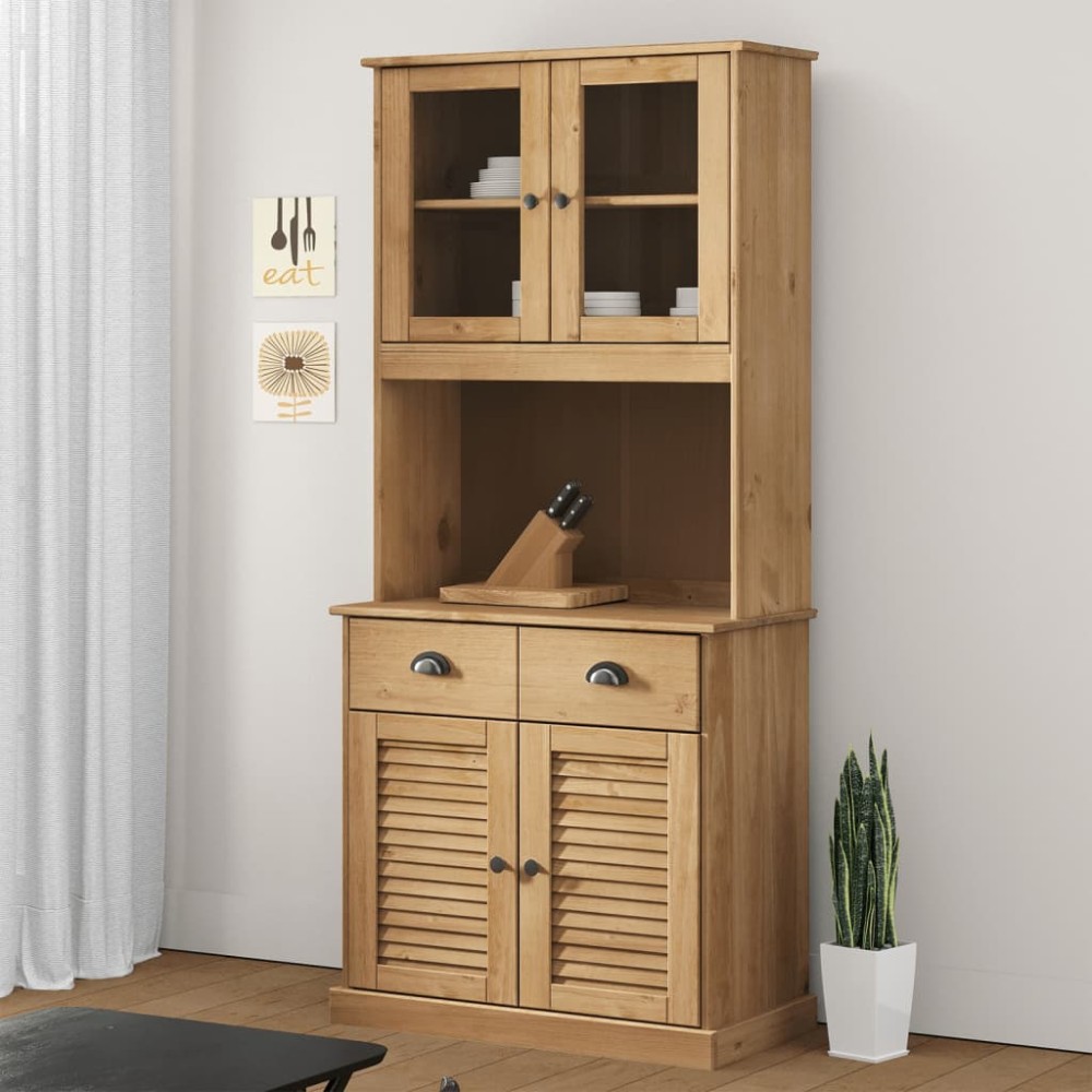 vidaXL Dulap înalt VIGO, 78x40x175 cm, lemn masiv de pin