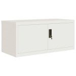 vidaXL Fișet, alb, 90x40x145 cm, oțel vidaXL Fișet, alb, 90x40x145 cm, oțel