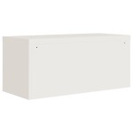 vidaXL Fișet, alb, 90x40x220 cm, oțel
