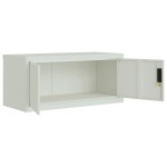 vidaXL Fișet, gri deschis, 90x40x130 cm, oțel vidaXL Fișet, gri deschis, 90x40x130 cm, oțel
