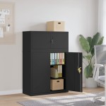 vidaXL Fișet, negru, 90x40x130 cm, oțel vidaXL Fișet, negru, 90x40x130 cm, oțel