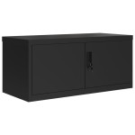 vidaXL Fișet, negru, 90x40x145 cm, oțel vidaXL Fișet, negru, 90x40x145 cm, oțel
