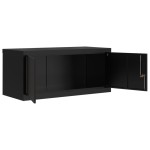 vidaXL Fișet, negru, 90x40x180 cm, oțel vidaXL Fișet, negru, 90x40x180 cm, oțel