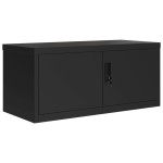 vidaXL Fișet, negru, 90x40x240 cm, oțel vidaXL Fișet, negru, 90x40x240 cm, oțel