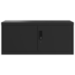 vidaXL Fișet, negru, 90x40x240 cm, oțel vidaXL Fișet, negru, 90x40x240 cm, oțel