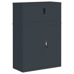 vidaXL Fișet, antracit, 90x40x130 cm, oțel vidaXL Fișet, antracit, 90x40x130 cm, oțel