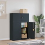 vidaXL Fișet, antracit, 90x40x130 cm, oțel vidaXL Fișet, antracit, 90x40x130 cm, oțel