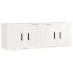 vidaXL Dulapuri TV montate perete 2 buc. alb extralucios 57x34,5x40 cm vidaXL Dulapuri TV montate perete 2 buc. alb extralucios 57x34,5x40 cm