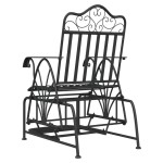 vidaXL Bancă glisantă, negru, 61 cm, oțel vidaXL Bancă glisantă, negru, 61 cm, oțel