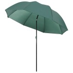 vidaXL Umbrelă pentru pescuit, verde, 220x193 cm