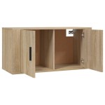 vidaXL Dulapuri TV montate pe perete 2 buc stejar sonoma 80x34,5x40 cm