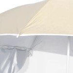 vidaXL Umbrelă soare de plajă cu pereți laterali, nisipiu, 215 cm vidaXL Umbrelă soare de plajă cu pereți laterali, nisipiu, 215 cm