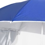 vidaXL Umbrelă soare de plajă cu pereți laterali, albastru, 215 cm vidaXL Umbrelă soare de plajă cu pereți laterali, albastru, 215 cm