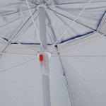 vidaXL Umbrelă soare de plajă cu pereți laterali, albastru, 215 cm vidaXL Umbrelă soare de plajă cu pereți laterali, albastru, 215 cm