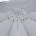 vidaXL Umbrelă soare de plajă cu pereți laterali, verde, 215 cm vidaXL Umbrelă soare de plajă cu pereți laterali, verde, 215 cm