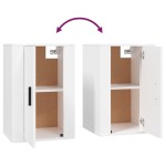 vidaXL Set comodă TV, 3 piese, alb, lemn prelucrat vidaXL Set comodă TV, 3 piese, alb, lemn prelucrat