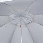 vidaXL Umbrelă de soare de plajă cu pereți laterali, antracit, 215 cm vidaXL Umbrelă de soare de plajă cu pereți laterali, antracit, 215 cm