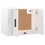 vidaXL Set dulap TV, 2 piese, alb extralucios, lemn prelucrat vidaXL Set dulap TV, 2 piese, alb extralucios, lemn prelucrat