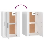 vidaXL Set dulap TV, 2 piese, alb extralucios, lemn prelucrat vidaXL Set dulap TV, 2 piese, alb extralucios, lemn prelucrat