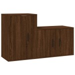 vidaXL Set dulapuri TV, 2 piese, stejar maro, lemn prelucrat vidaXL Set dulapuri TV, 2 piese, stejar maro, lemn prelucrat