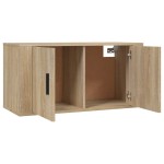 vidaXL Set dulap TV, 3 piese, stejar sonoma, lemn prelucrat vidaXL Set dulap TV, 3 piese, stejar sonoma, lemn prelucrat